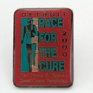 Detroit Race For The Cure 2000 Susan G Komen Breast Cancer Foundation Pin